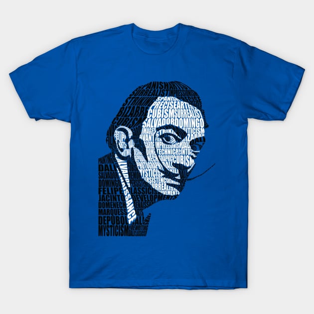 Calligram - Salvador Dali T-Shirt by ShirzAndMore